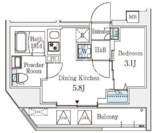 クラリティア文京湯島の物件間取画像